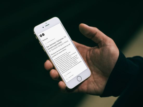 Rottmeir Webseite Ansicht auf Smartphone