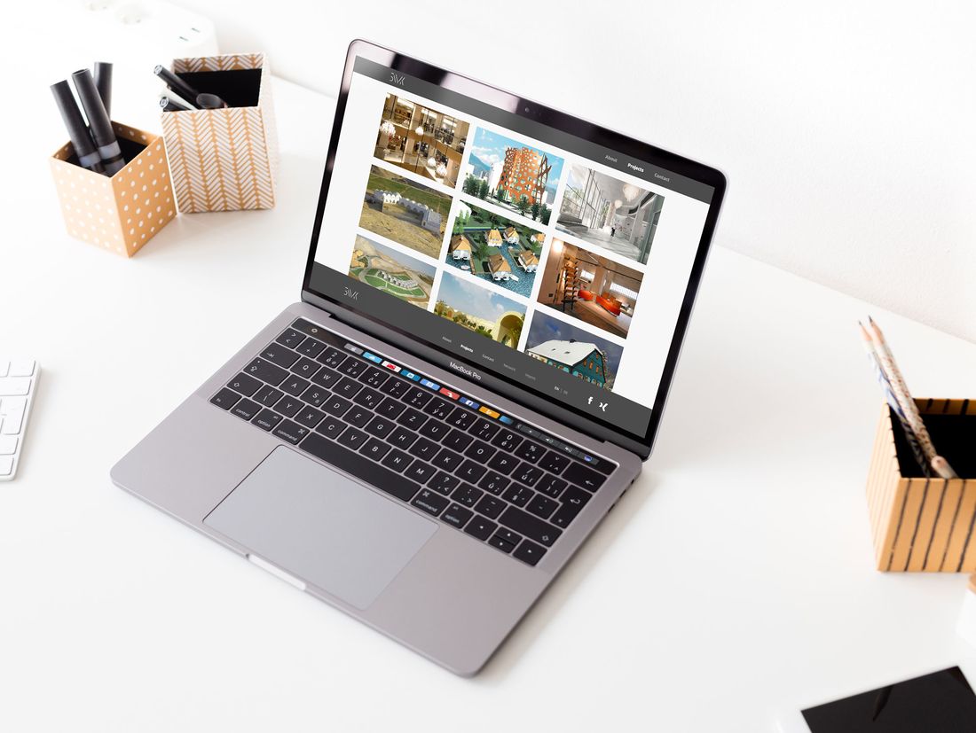 Scapework Webseite Bildschirm