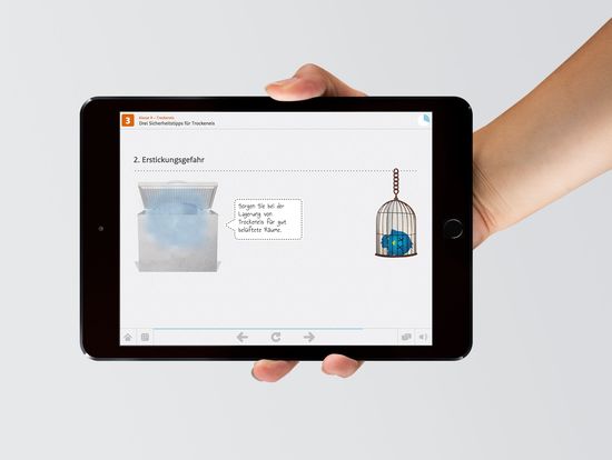 Strober & Partner Onlinetraining auf Tablet