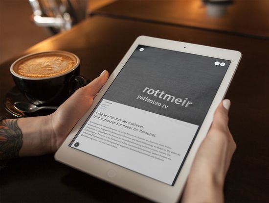 Rottmeir Webseite Ansicht auf Tablet